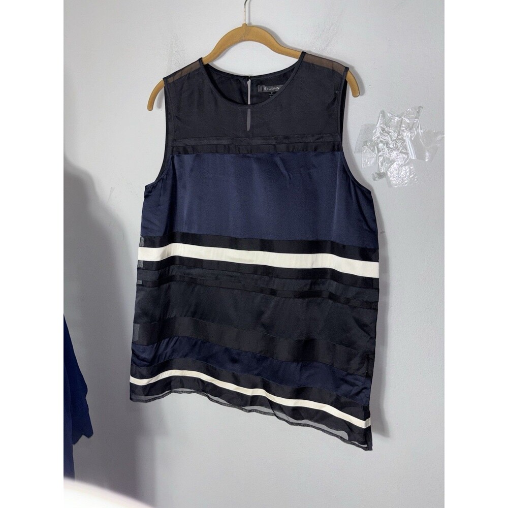 St. John Silk blend Wispy Tunic Women M